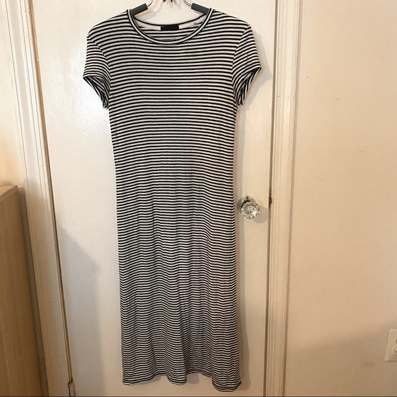ATM Anthony Thomas Melillo Stretch Striped Midi Dress - Picture 2 of 5